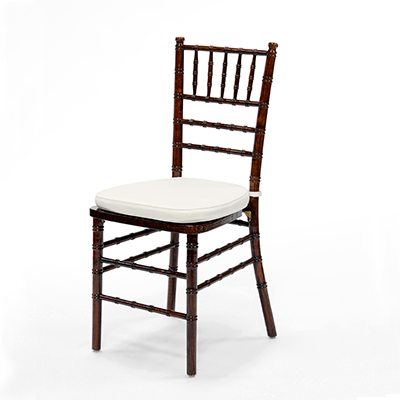 Fruitwood Chiavari Chair w/Ivory Cushion  www.Raphaels.com - Call to place your rental order today! 858-689-7368 - www.raphaels.com