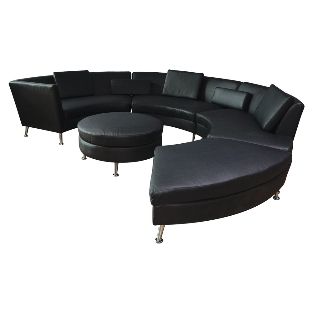 Aria Circular Sectional Black  www.Raphaels.com - Call to place your rental order today! 858-689-7368 - www.raphaels.com