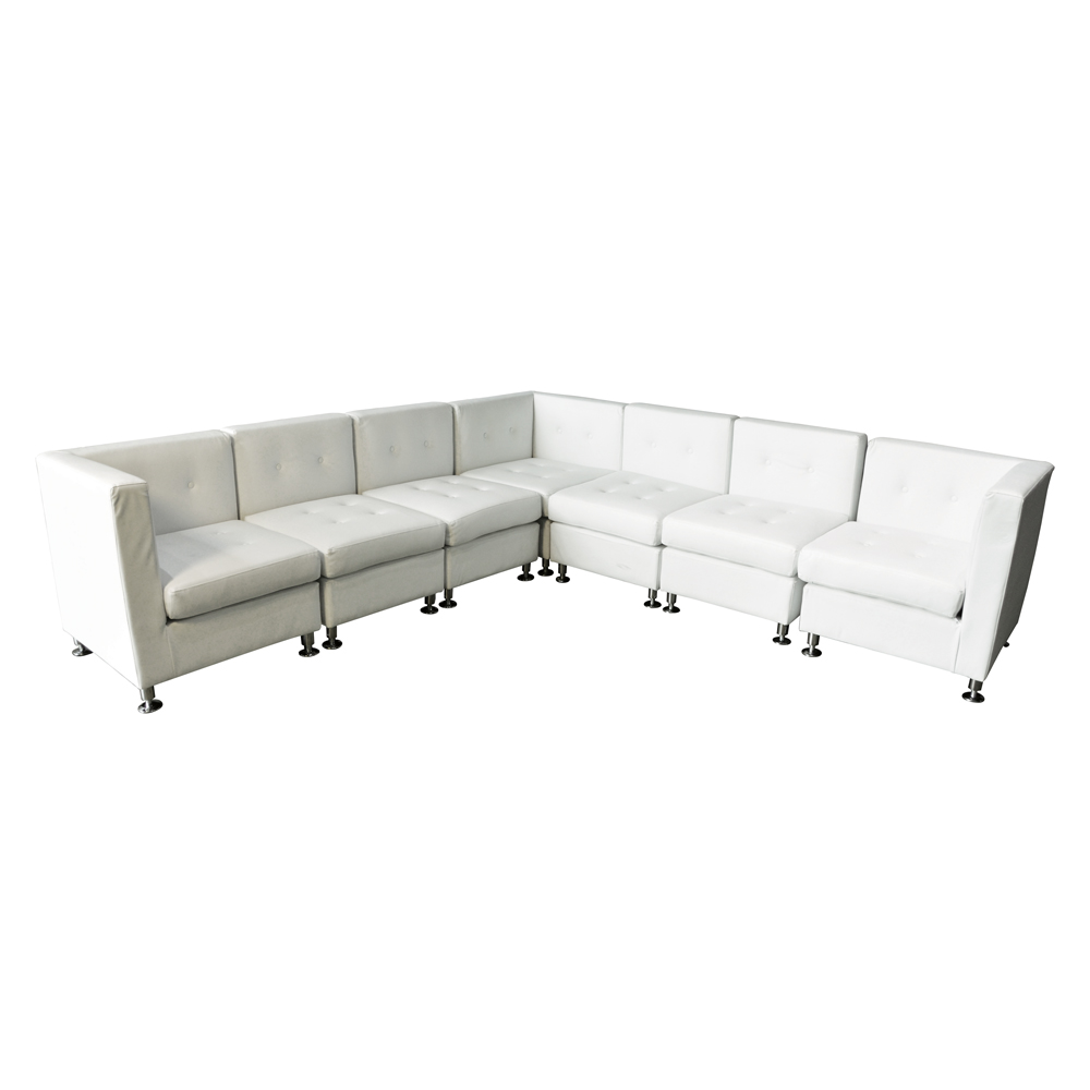Milan Sectional White  www.Raphaels.com - Call to place your rental order today! 858-689-7368 - www.raphaels.com