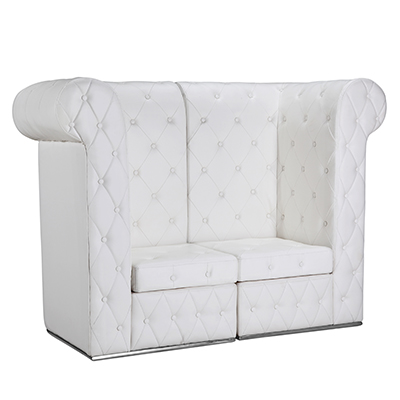 T'Amo Love Seat White  www.Raphaels.com - Call to place your rental order today! 858-689-7368 - www.raphaels.com