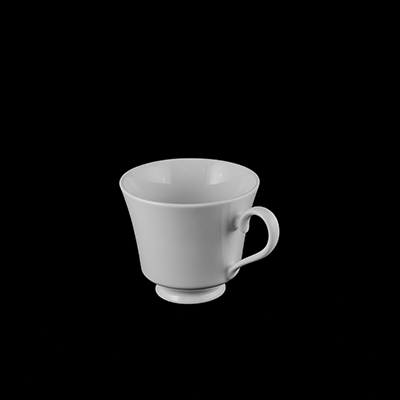Plain White China Cup  www.Raphaels.com - Call to place your rental order today! 858-689-7368 - www.raphaels.com