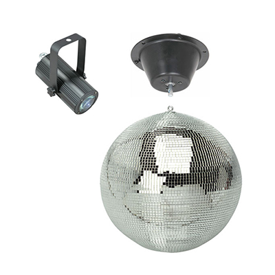 Mirror Ball, Rotating (inc.2 spots lights)  www.Raphaels.com - Call to place your rental order today! 858-689-7368 - www.raphaels.com