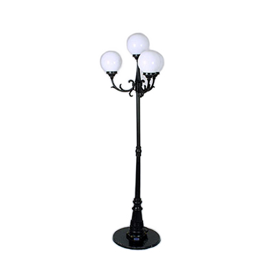 Black Lamp Post, 8' 4 Lights  www.Raphaels.com - Call to place your rental order today! 858-689-7368 - www.raphaels.com