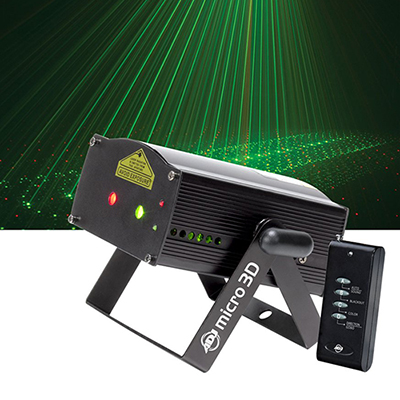 Micro 3D Laser Red and green rotating 3D  www.Raphaels.com - Call to place your rental order today! 858-689-7368 - www.raphaels.com